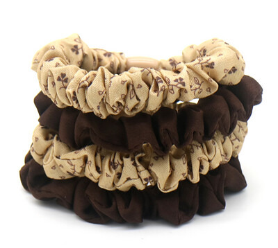 Scrunchies 4pcs Bruin