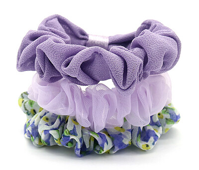 Scrunchies 3pcs Paars
