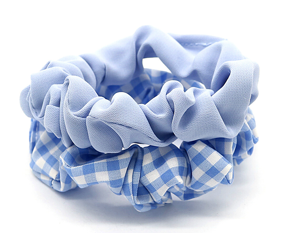Scrunchies 2pcs Blauw