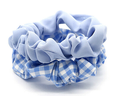 Scrunchies 2pcs Blauw