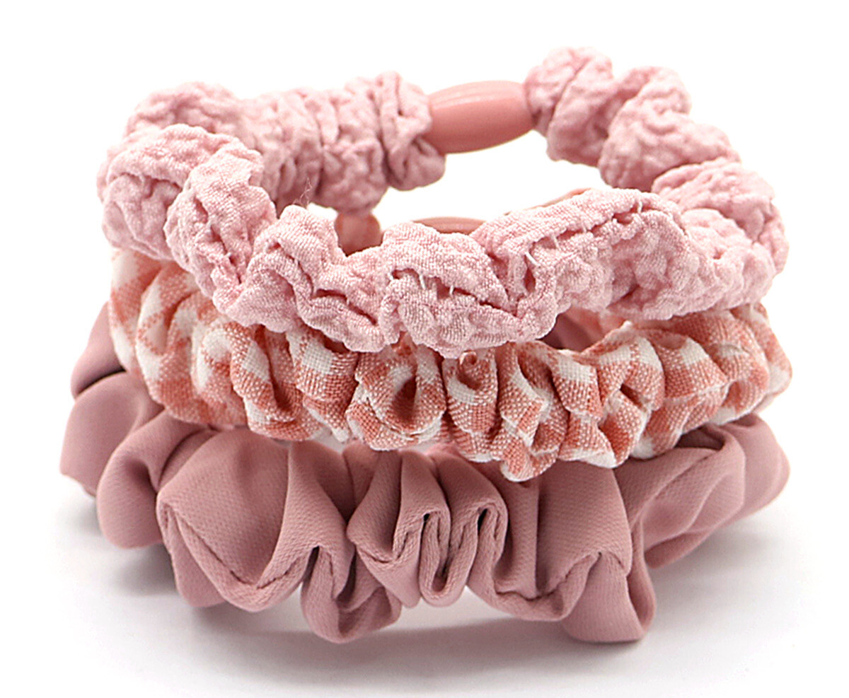 Scrunchies 3pcs Roze