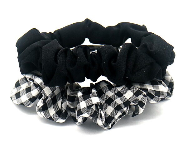 Scrunchies 2pcs Zwart