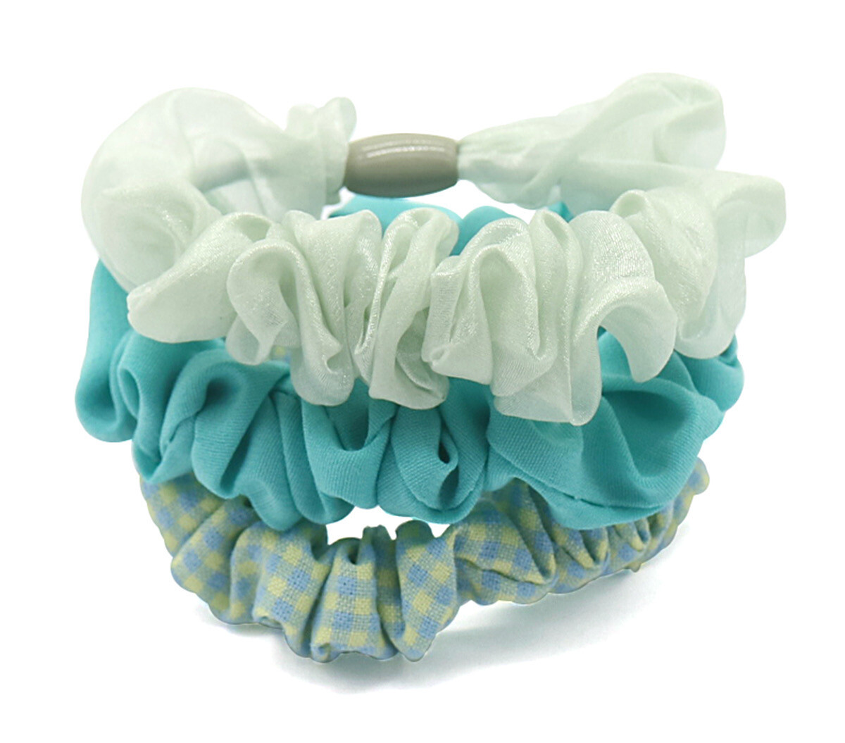 Scrunchies 3pcs Blauw