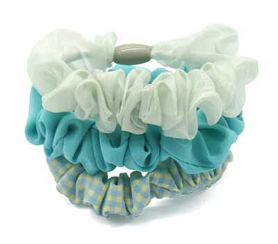 Scrunchies 3pcs Blauw