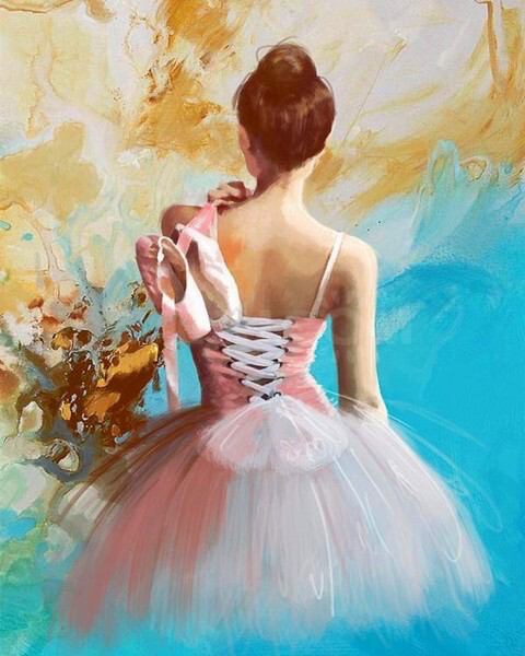 Diamond Painting Set Ballerina 50x40cm