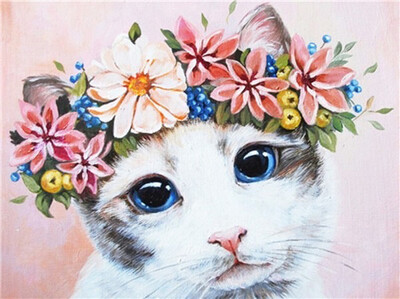 Diamond Painting Set Kat 40x30cm