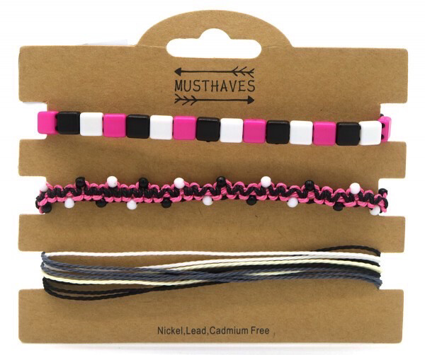 Set Armbandjes 3pcs (4 Kleuren)