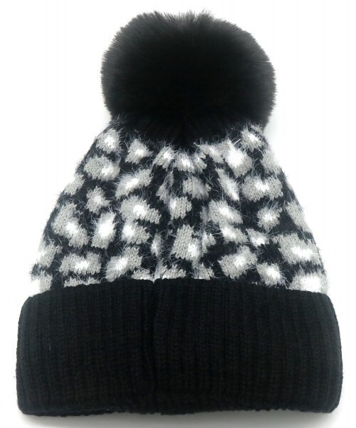 Muts Luipaard Pompon (2 Kleuren)
