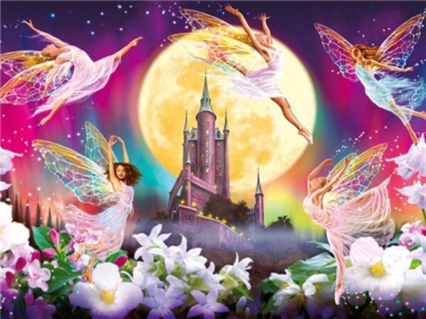 Diamond Painting Fantasy 40x30cm Vierkante Steentjes