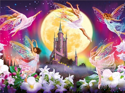 Diamond Painting Fantasy 40x30cm Vierkante Steentjes