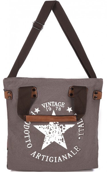 Canvas Tas Star 48x30x20cm