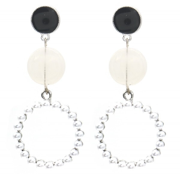Oorhangers Parel 5x2,5cm