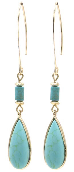 Oorhanger Turquoise 7cm