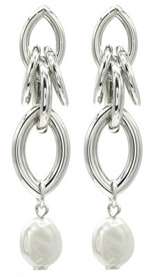 Oorhangers Parels 6,5x1,5cm