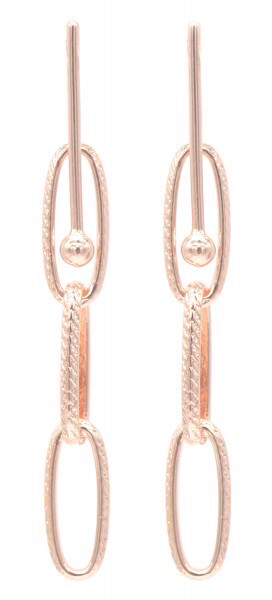 Oorbellen Ketting 7cm Rosé-Goud