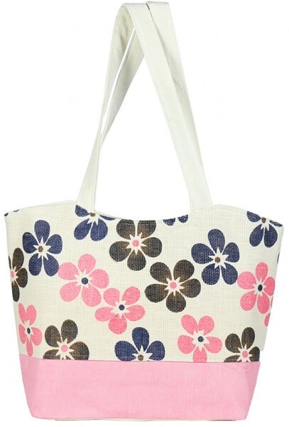 Strandtas Bloemen 51x36cm (4 Kleuren)