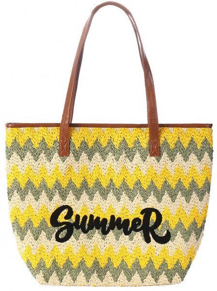 Strandtas Geweven Summer 48x36cm