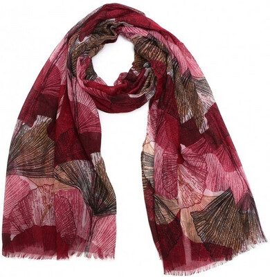 Sjaal glitter leaves 180x90cm (4 kleuren) 