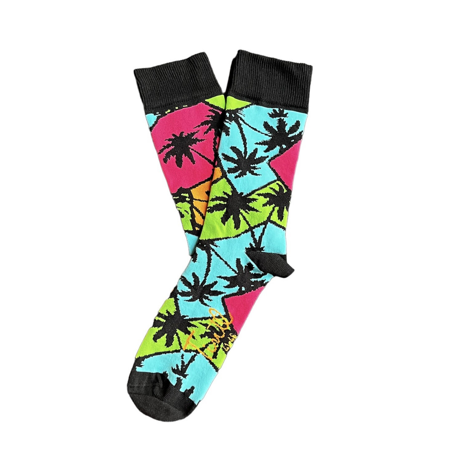 Socks palmtrees - colour