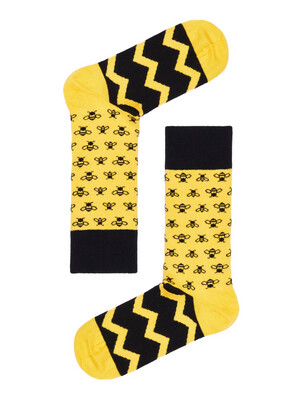 Bee happy bio socks
