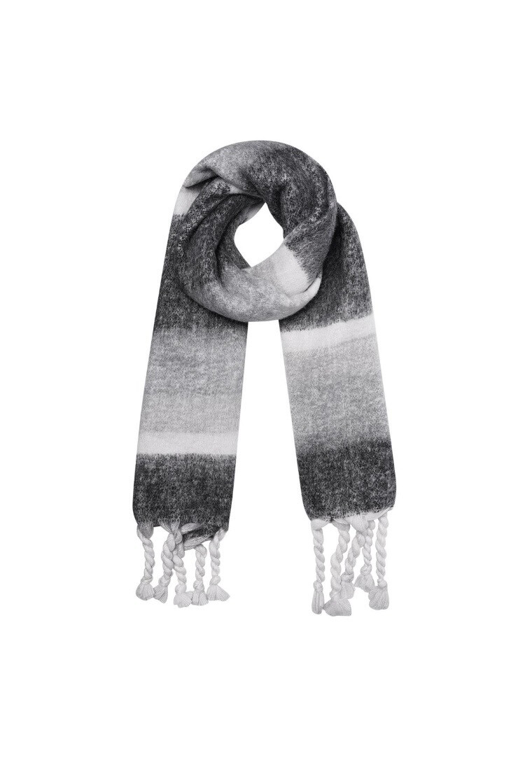 Wintersjaal met ombré effect (2 kleuren)