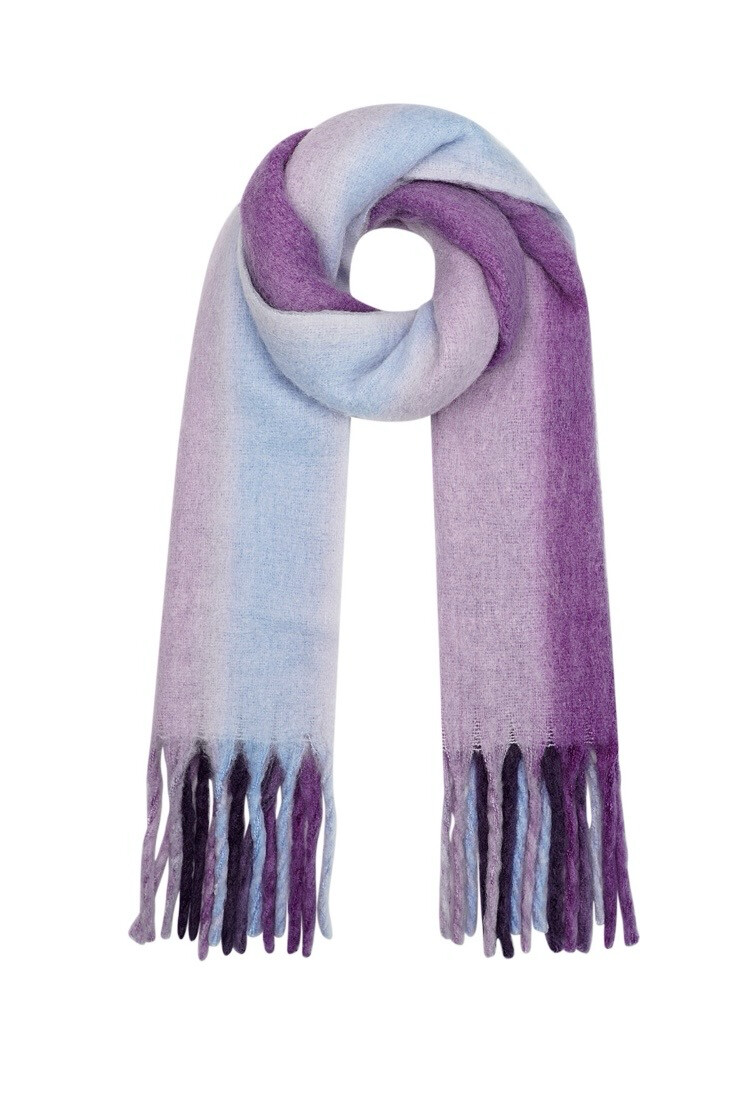 Wintersjaal ombré kleuren (7 kleuren)