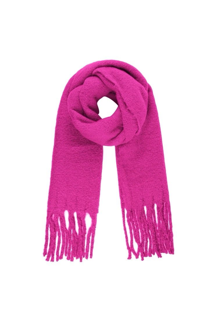 Warme wintersjaal effen kleur (6 kleuren)
