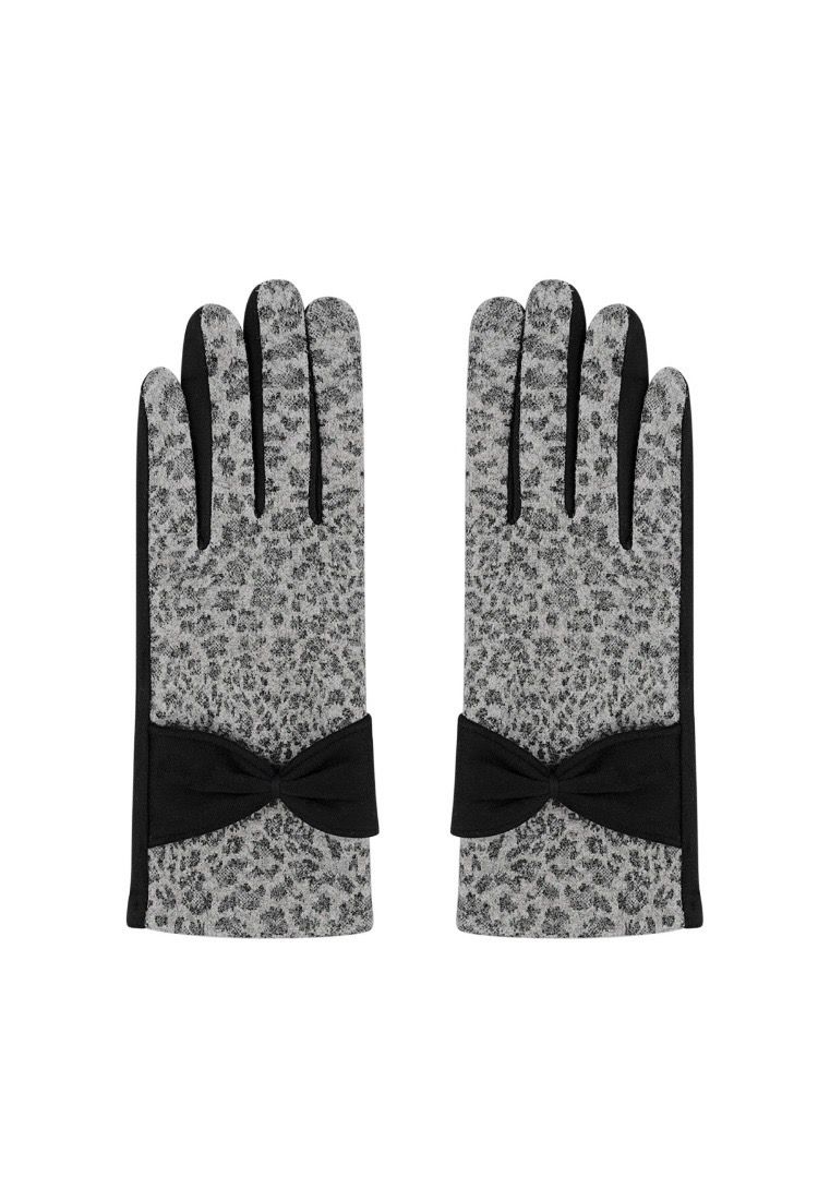 Leopard chic handschoenen