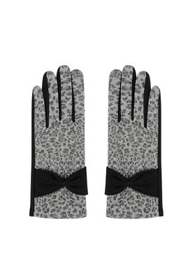 Leopard chic handschoenen