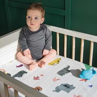 Paper Zoo Baby Bed Sheet Set - SNURK