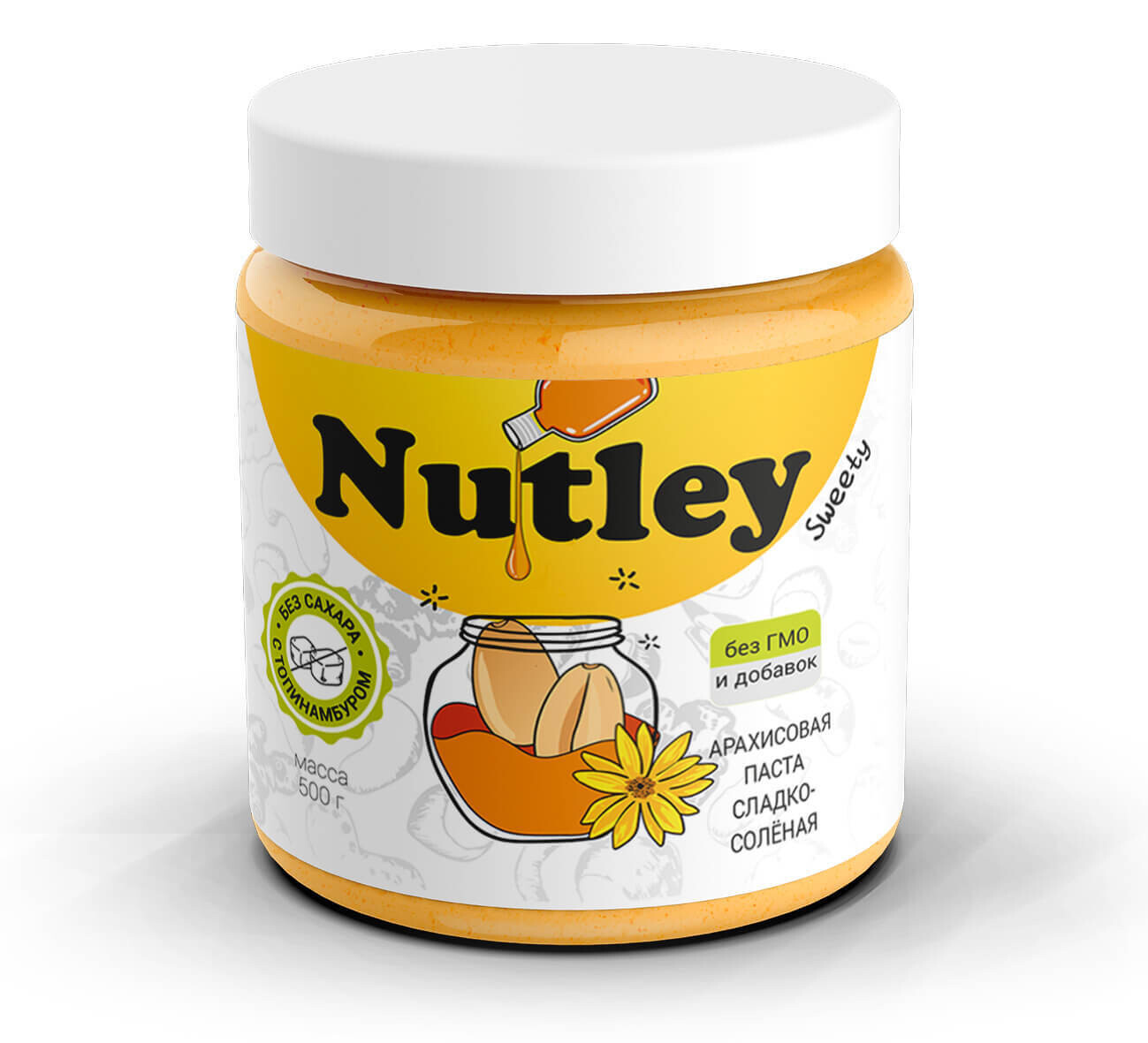 "Nutvill" Паста арахисовая без сахара (оригинальная), 180 гр