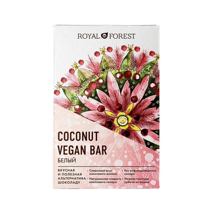 "ROYAL FOREST" Кокосовый шоколад White Vegan Coconut Bar