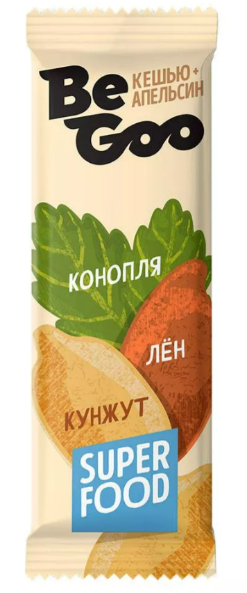 СК Батончик орехово-фруктовый кешью-апельсин /BeGoo/ 40 г * 24 шт