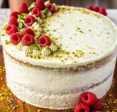 YCake - Raspberry Pistachio Cake