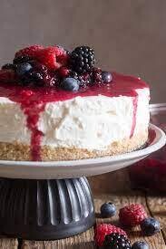Cheesecake with Berry Topping