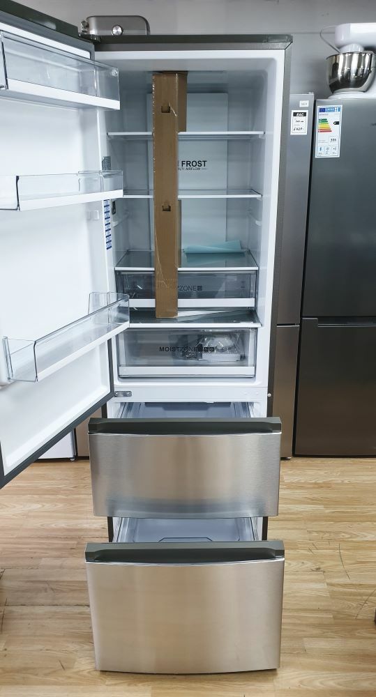 Haier Htr5619fnmi 70 30 Frost Free Fridge Freezer Inox