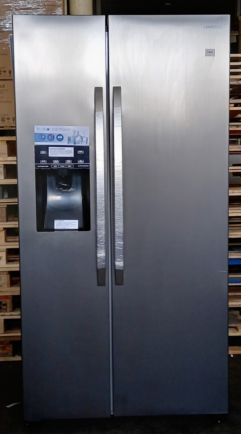 large american fridge freezer with water and ice dispenser