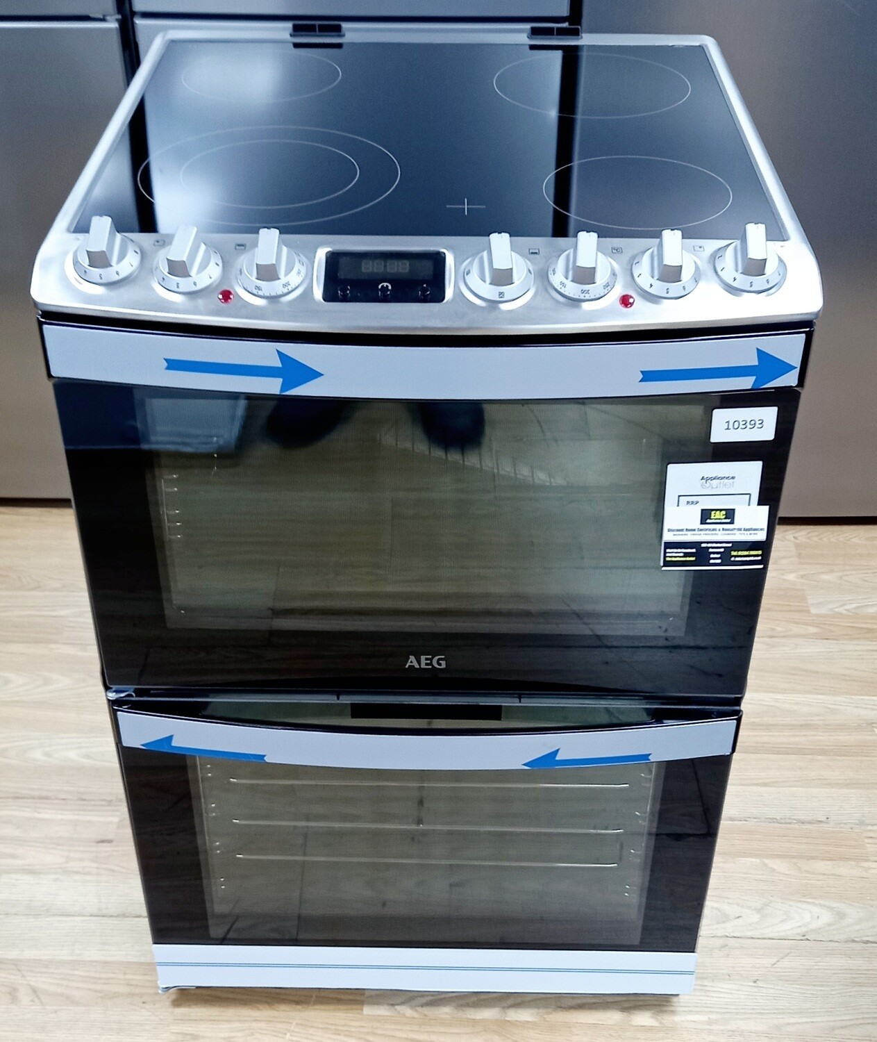 AEG CCS6741ACM 60 cm Electric Ceramic Cooker - Stainless Steel