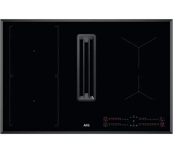 AEG 6000 CCE84543FB 78 CM Recirculation Extractor Vented Induction Hob  - Ducted Ventilation