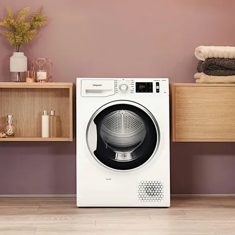 HOTPOINT PetHair Care NTSM1192SKUK 9 KG Heat Pump Tumble Dryer