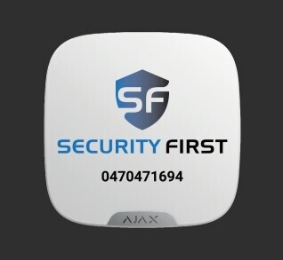Frontplaat - Security First Wit
