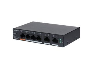 PoE Switch 4 poorten PoE 100Mbps + 2 Poorten Non-PoE 1000Mbps
