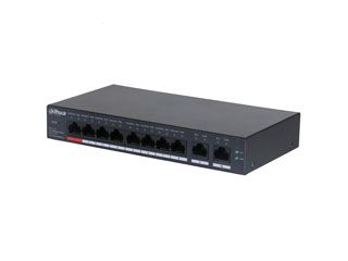 PoE Switch 8 poorten PoE  100Mbps + 2 Poorten Non-PoE 1000 Mbps