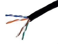 Cat 6 utp buitenkabel zwart per meter