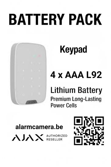 Battery Pack voor Keypad Wit of Zwart