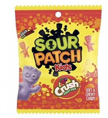 Sour Patch Kids Crush Fruit mix Peg Bag 141 Gr