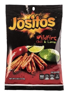 Jositos Wildfire Chili & Lime Rolled 113gr chips