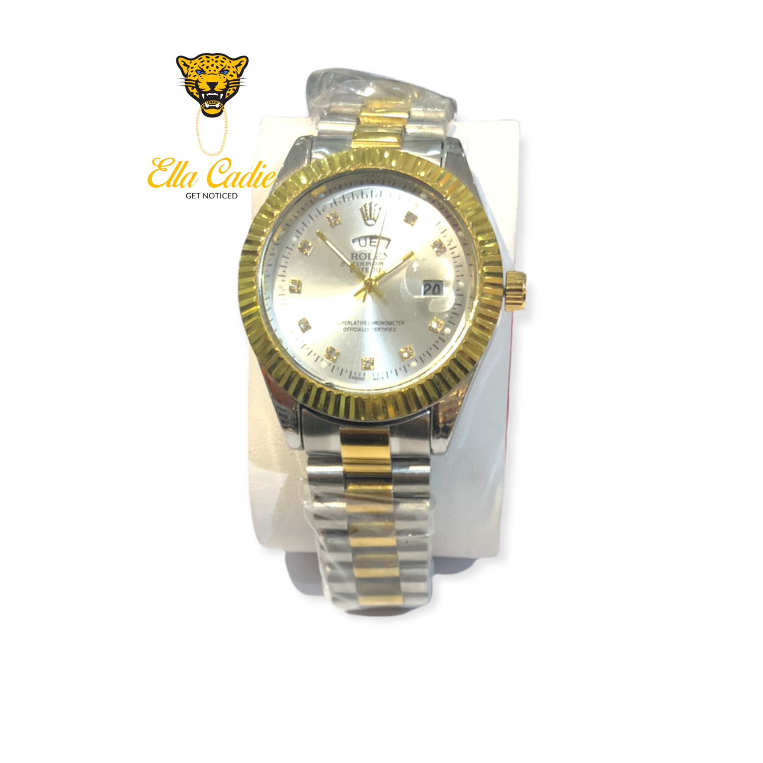 Rolex Silver And Gold Watch Silver
