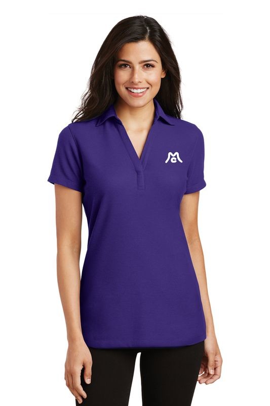 Port Authority® Ladies Silk Touch™ Y-Neck Polo.  Available in 8 colors.