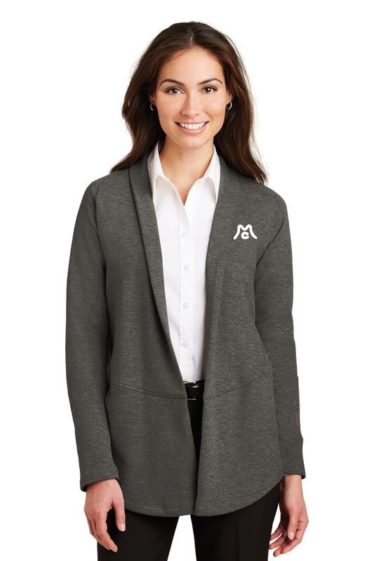 Port Authority® Ladies Interlock Cardigan.  Available in 4 colors.